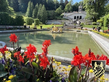 A glimpse of one of the famous castles along the route of Germany's Romantic Road.