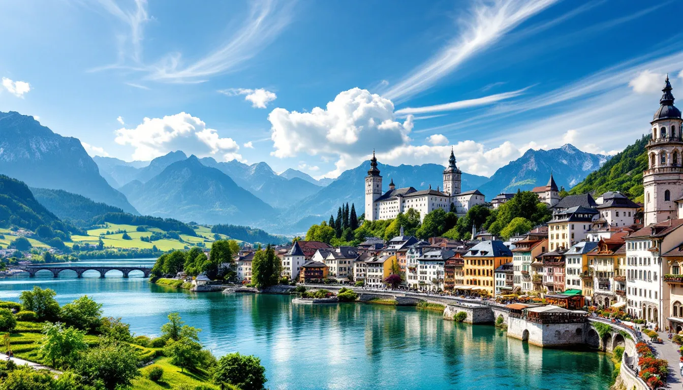 The stunning architecture of Salzburg's old town.