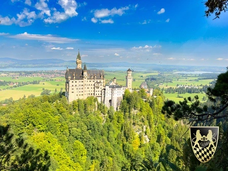 Neuschwanstein castle at the romantic road 