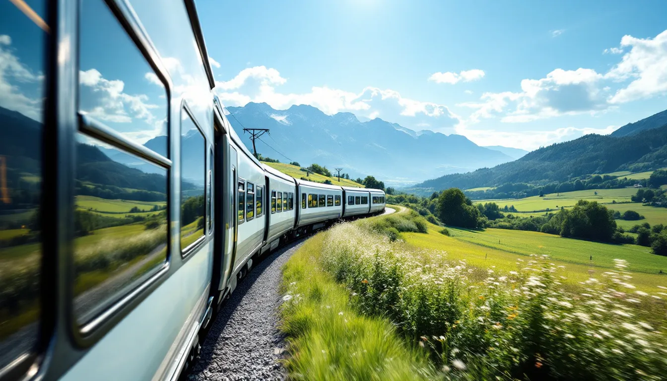 Travelers enjoying breathtaking views during a day trip from Zurich to surrounding scenic towns.