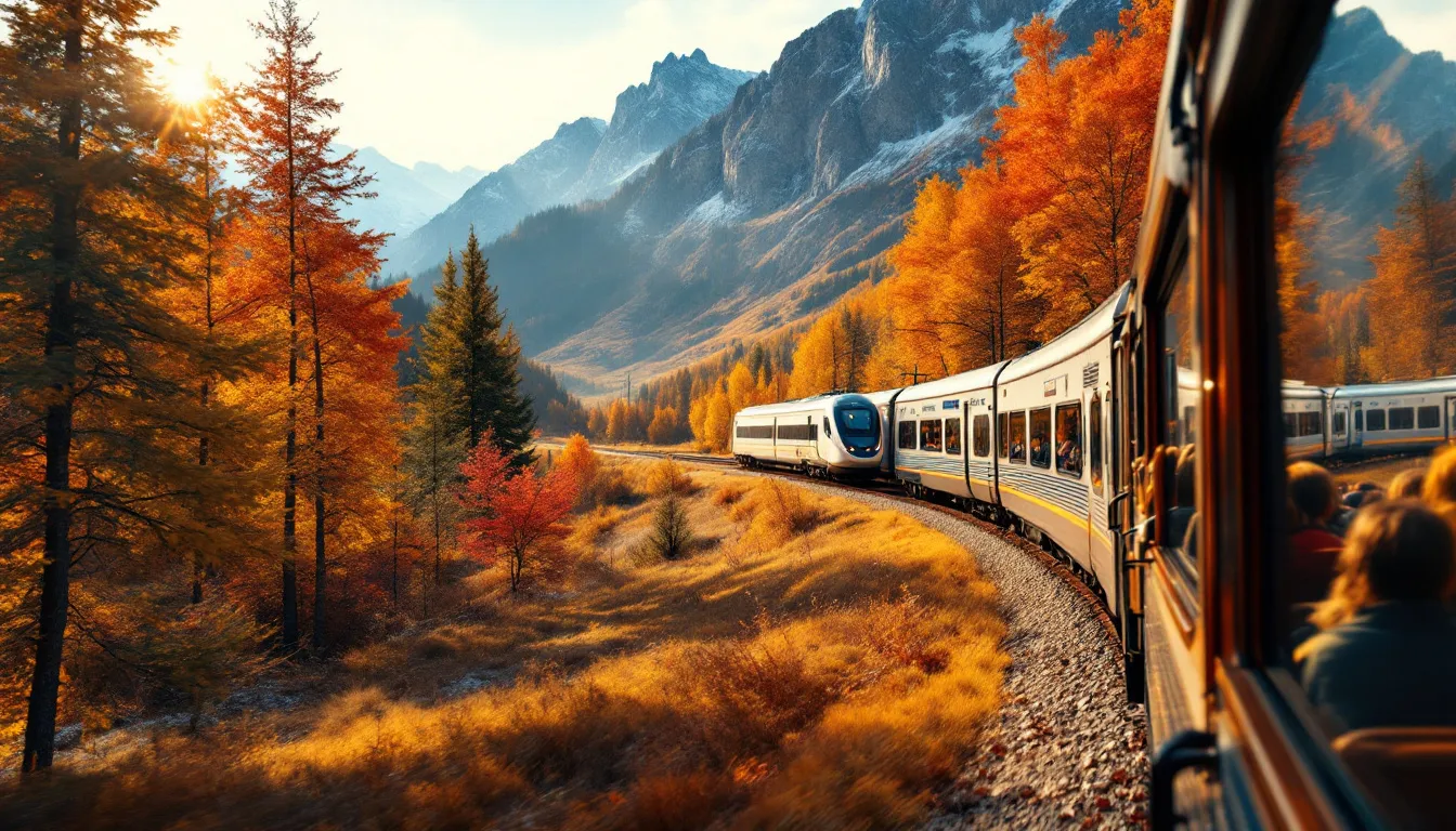 Passengers enjoying a comfortable train ride.